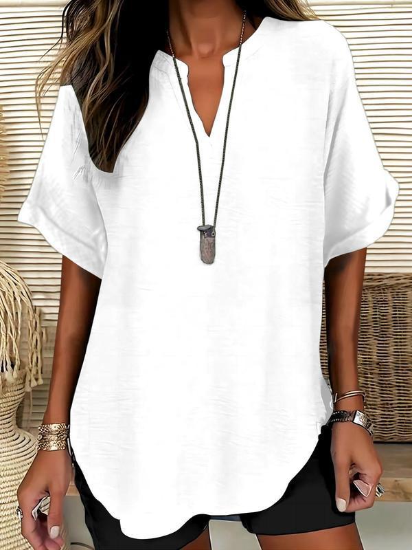 Everyday Notched Neck Comfort Shirt
