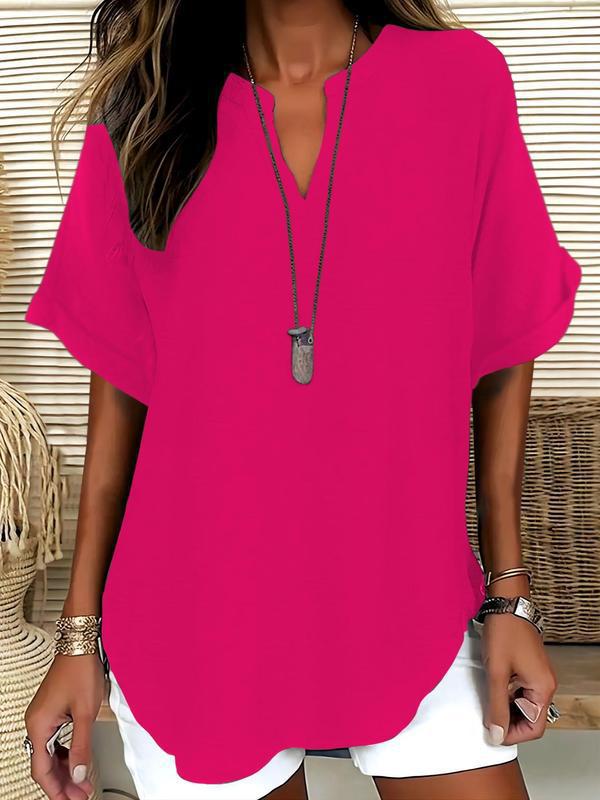 Everyday Notched Neck Comfort Shirt